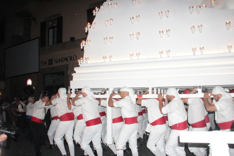 Gloria 2017 - La Macchina di Santa Rosa a piazza del Plebiscito.
