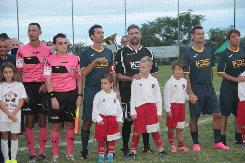 Campo sportivo Villanova - Inaugurata l'illuminazione con la Nazionale Attori