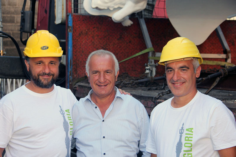 Il montaggio di Gloria a San Sisto