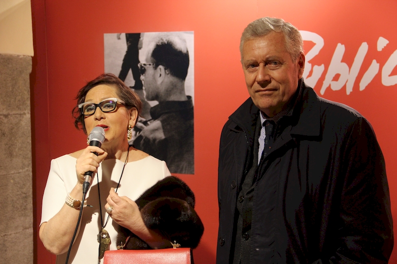 L'inaugurazione della mostra dedicata al centenario dalla nascita di Muratore