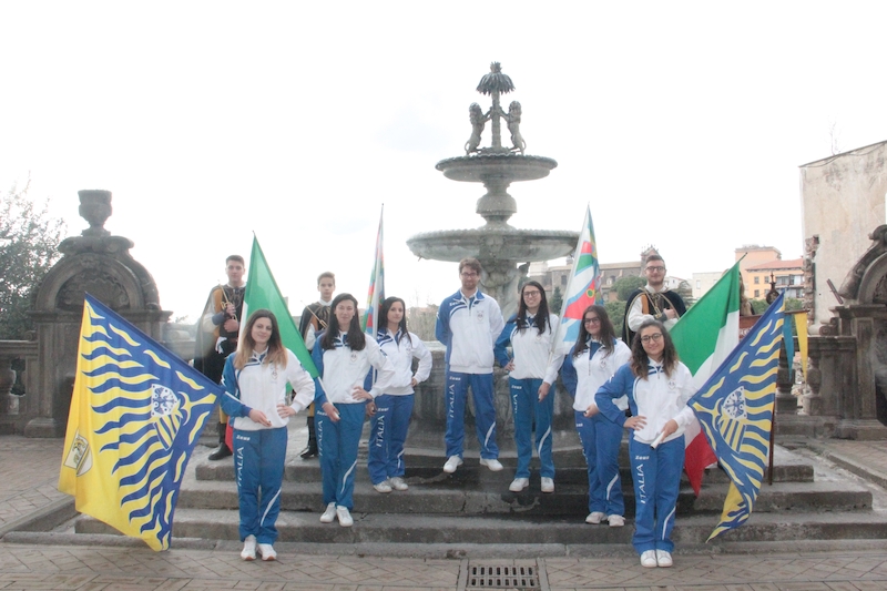 La festa per gli otto atleti a Palazzo dei Priori