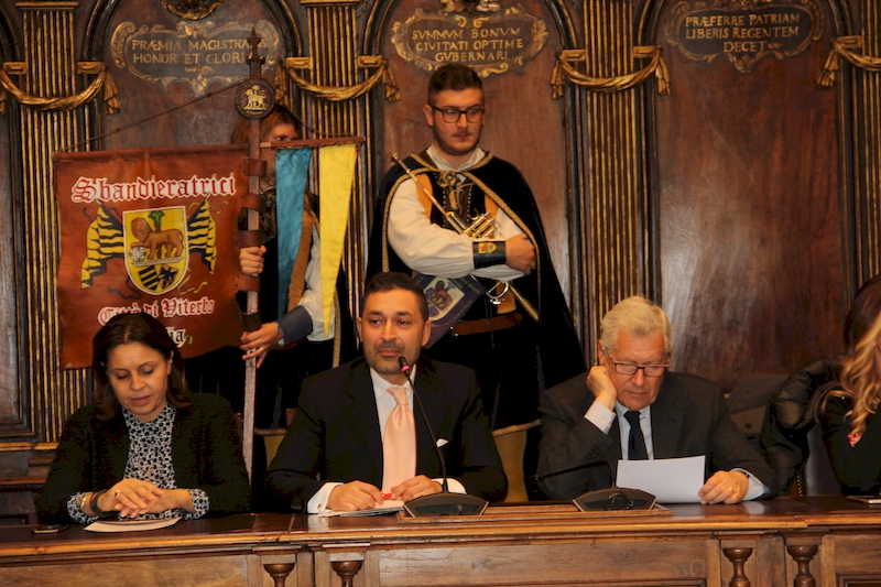 La festa per gli otto atleti a Palazzo dei Priori