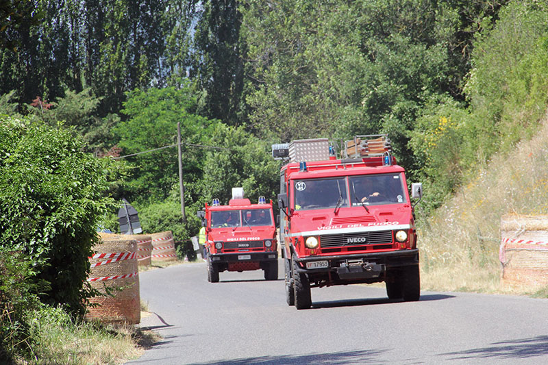 23a Cronoscalata Lagio Montefascone - L'intervento dei Vigili del fuoco