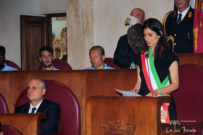 La SS. Lazio Premiata al Campidoglio - Il discorso di Virginia Raggi
