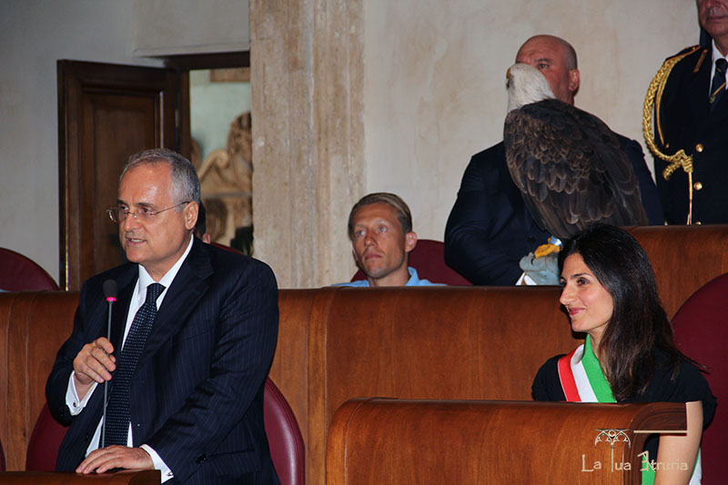 La SS. Lazio Premiata al Campidoglio - L'intervento del pres. Lotito
