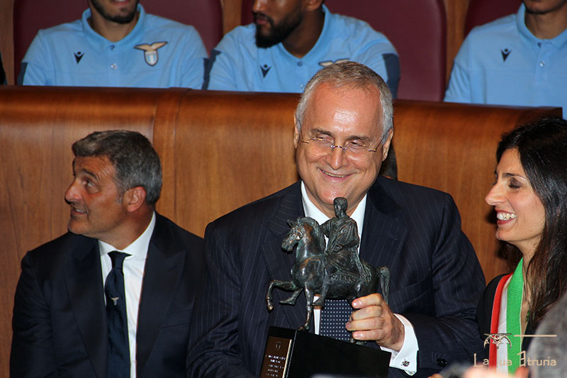 La SS. Lazio Premiata al Campidoglio - Il Marc'Aurelio
