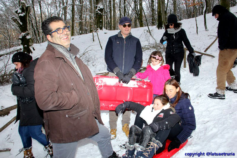 Neve nella Tuscia: fine settimana sulla Faggeta