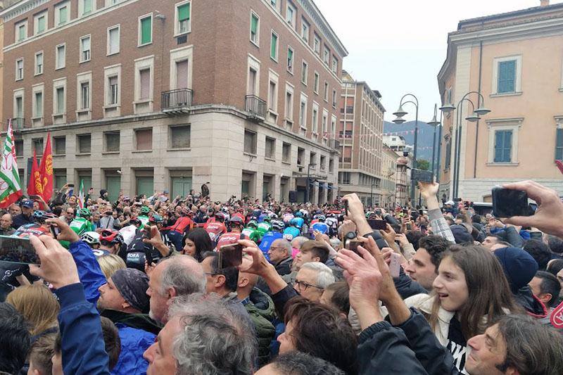 La partenza del Giro d'Italia da Terni