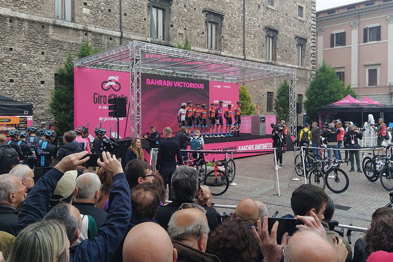 La partenza del Giro d'Italia da Terni