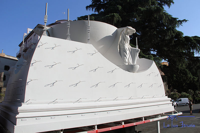 Montaggio Gloria - la MAcchina di Santa Rosa arriva a San Sisto