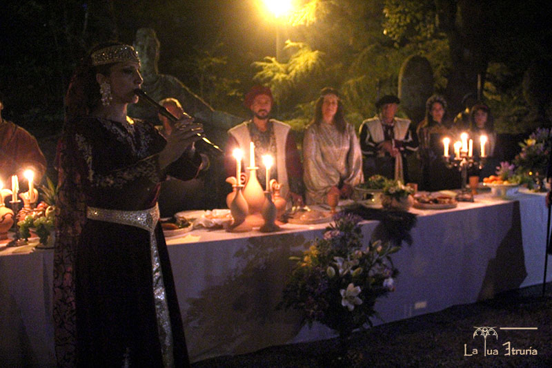 A cena con Vicino Orsini nel Sacro Bosco