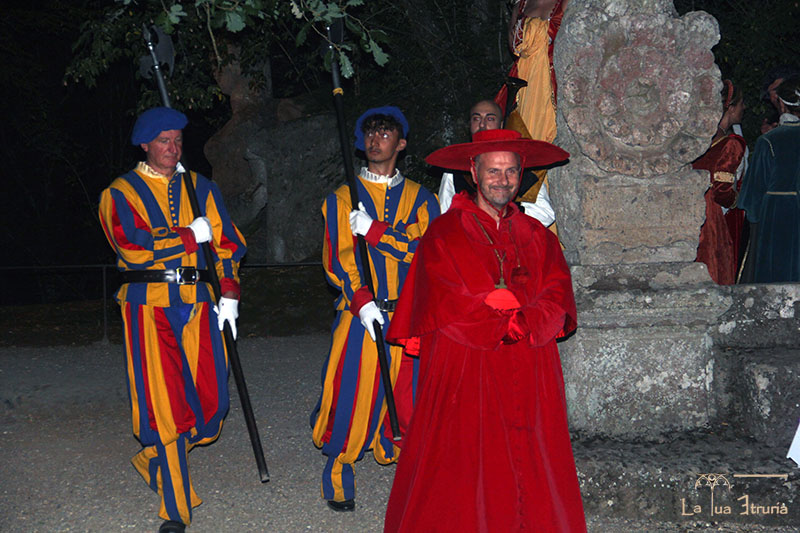 A cena con Vicino Orsini nel Sacro Bosco