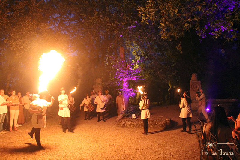 A cena con Vicino Orsini nel Sacro Bosco