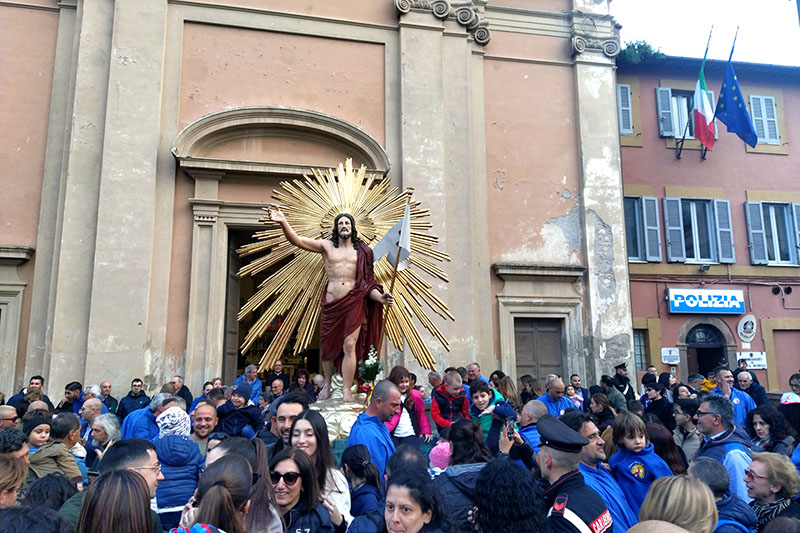 Processione Pasqua 2024Tarquinia - Cristo Risorto
