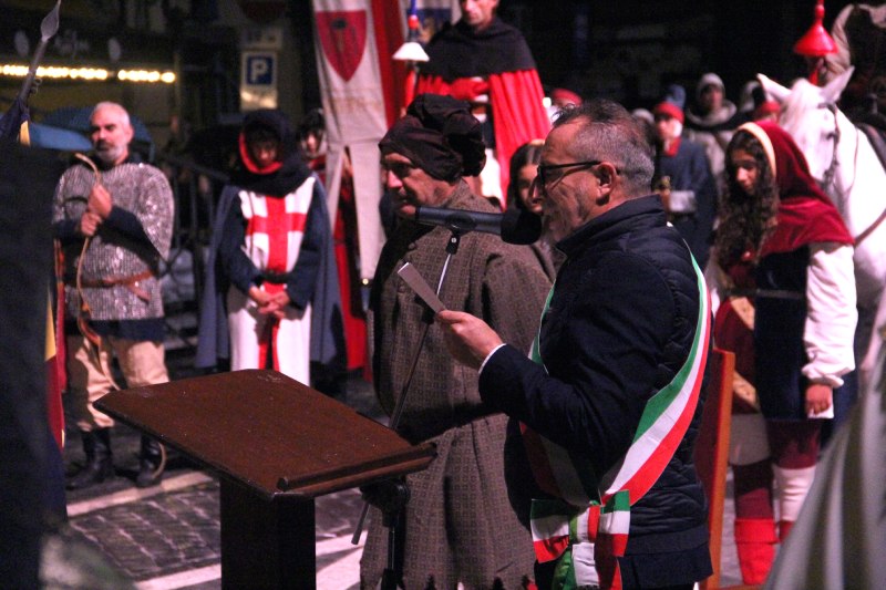 Sagra Castagne Soriano nel Cimino - Benedizione protagonisti