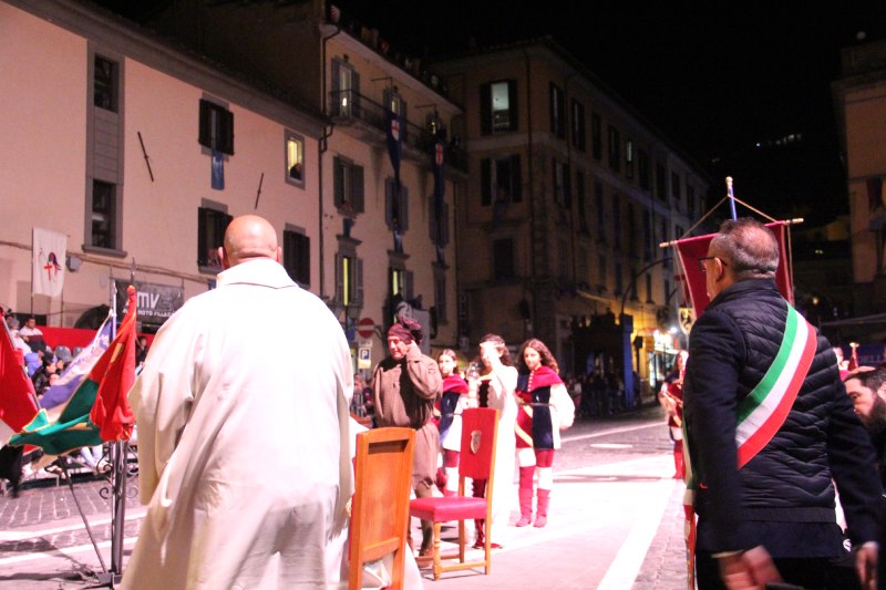 Sagra Castagne Soriano nel Cimino - Benedizione protagonisti