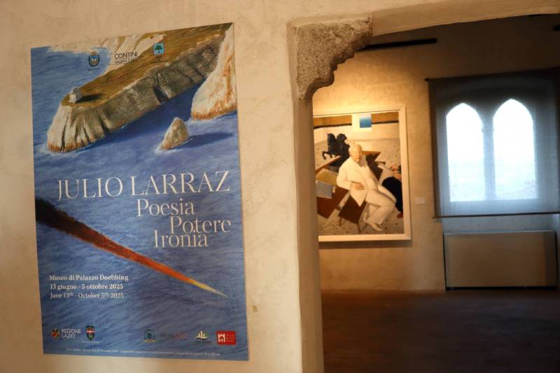 “Poesia, Potere, Ironia” Larraz inaugurazione