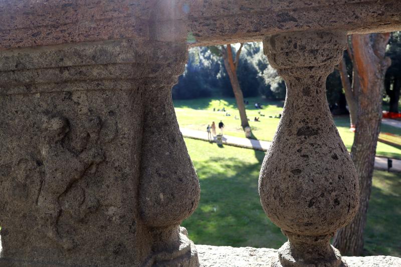 Ultimi lavori a Villa Lante a Bagnaia