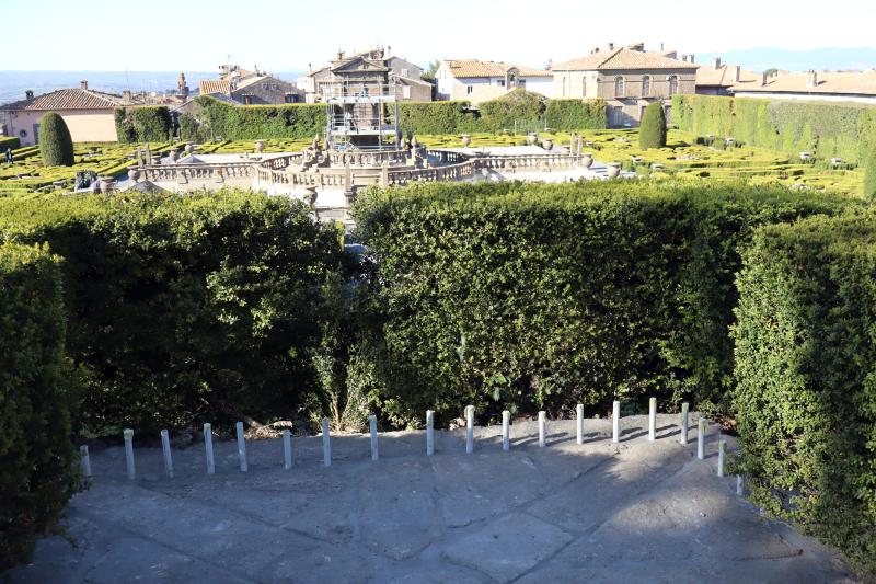 Ultimi lavori a Villa Lante a Bagnaia