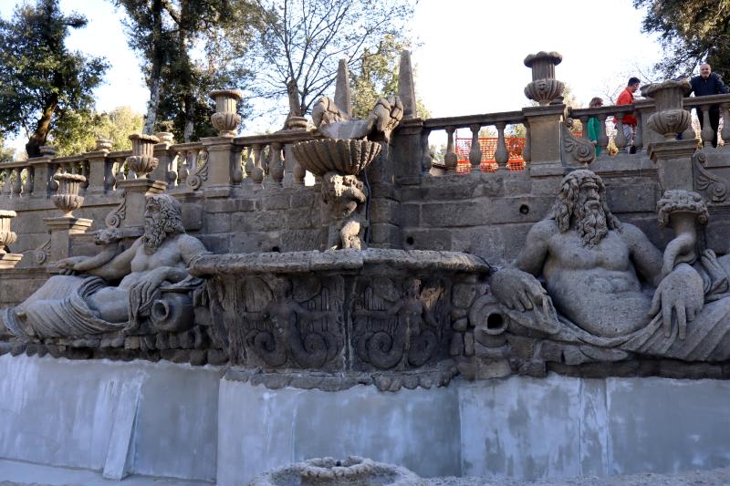 Ultimi lavori a Villa Lante a Bagnaia