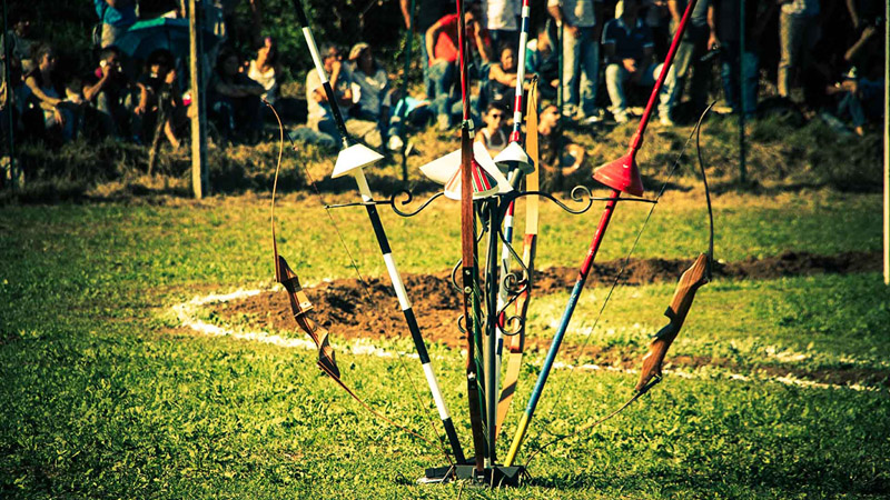 Le lance dei cavalieri per il Palio