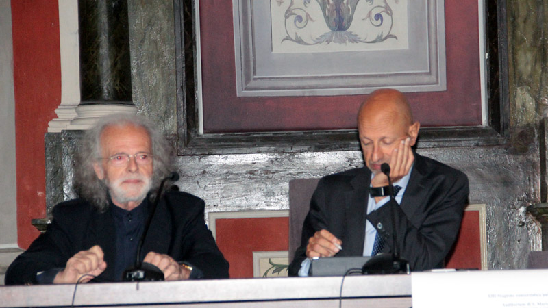 Franco Carlo Ricci con il rettore Ruggieri