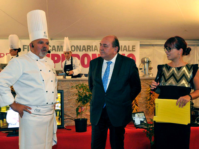 Rossano Boscolo nello show cooking di Rieti