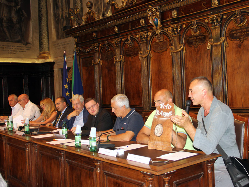 I protagonisti della conferenza stampa sul Trasporto 2017