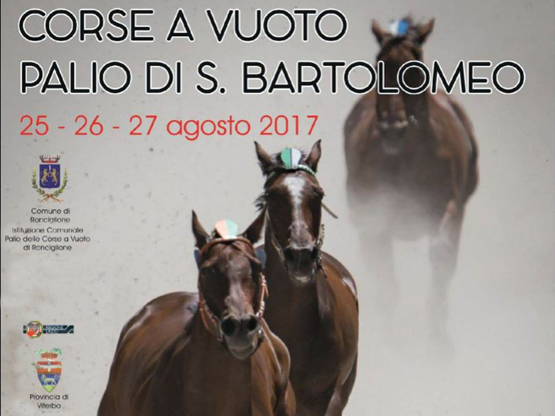 La locandina dell'edizione 2017 delle corse a vuoto