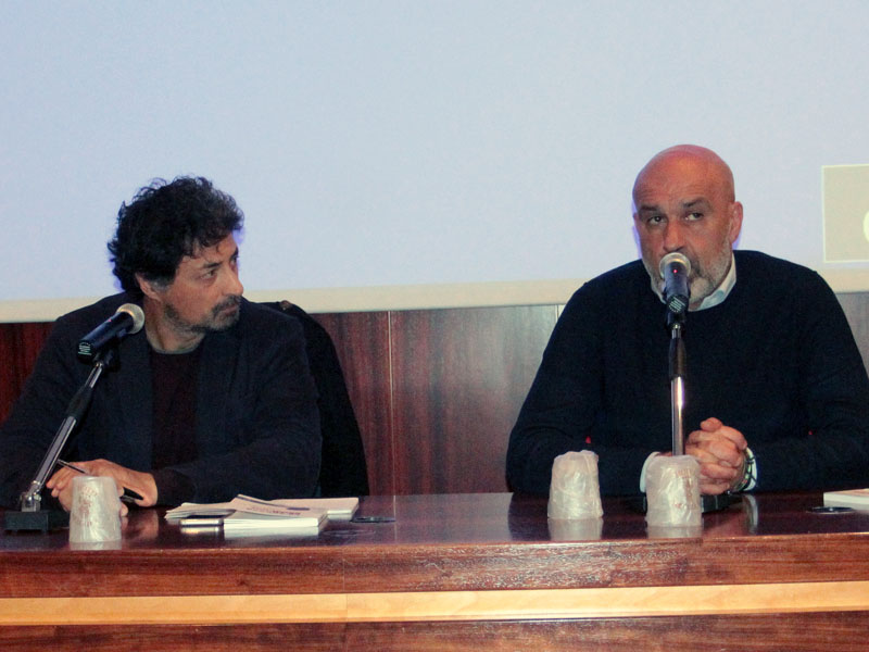 Sergio Pirozzi nell'incontro viterbese