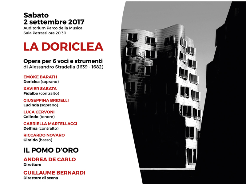 La locandina del concerto inaugurale romano