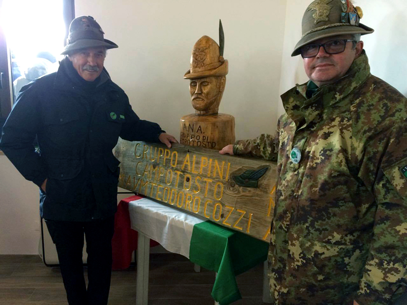 La rappresentanza di alpini viterbesi