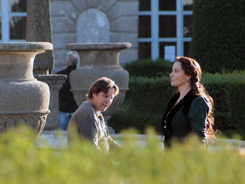 Il set nel Quadrato di Villa Lante