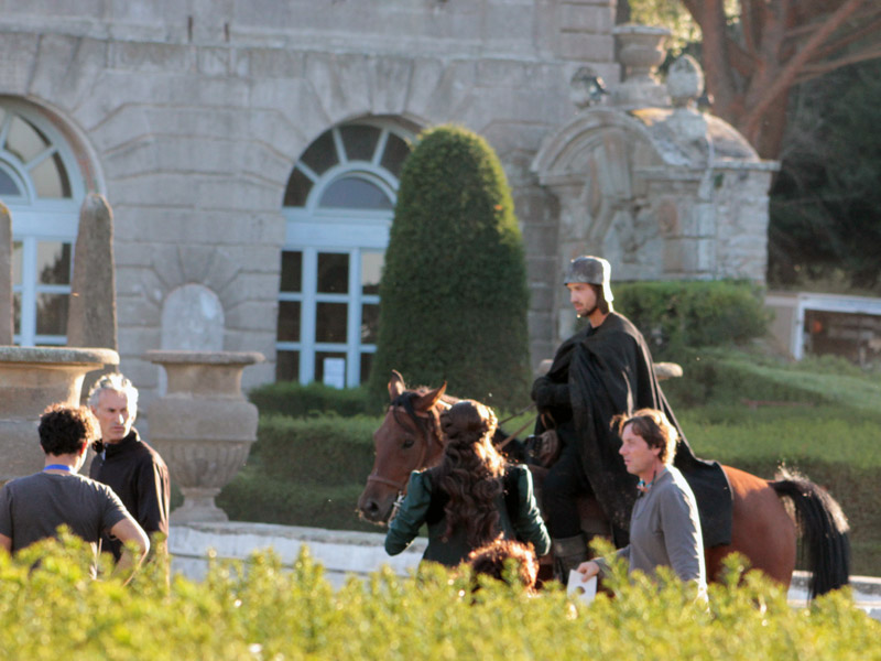 Il set nel Quadrato di Villa Lante