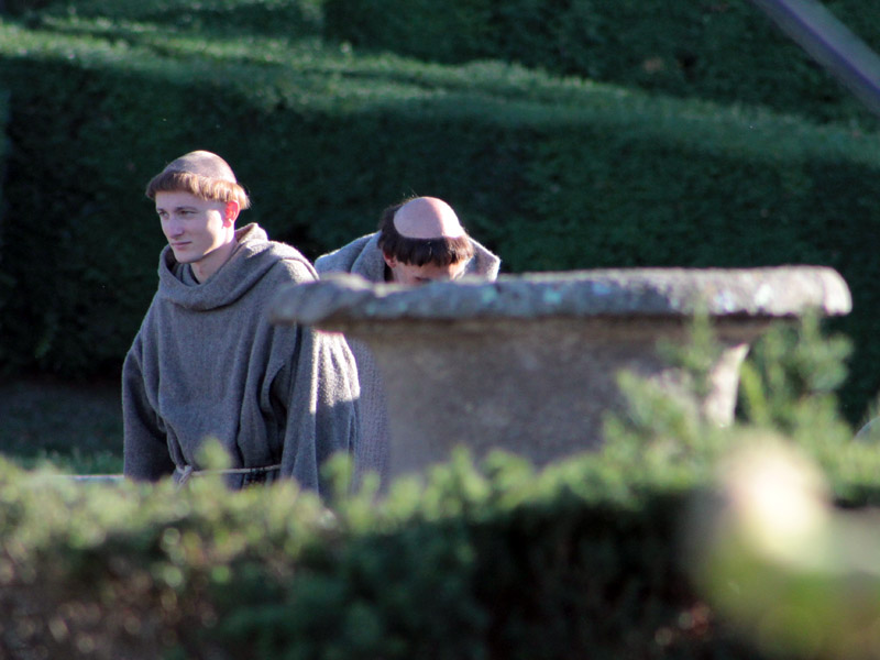 Il set nel Quadrato di Villa Lante