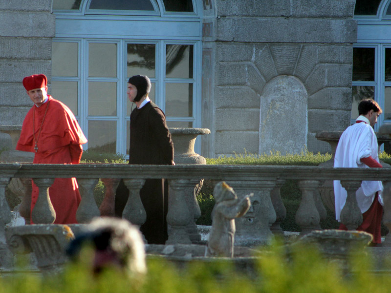 Il set nel Quadrato di Villa Lante